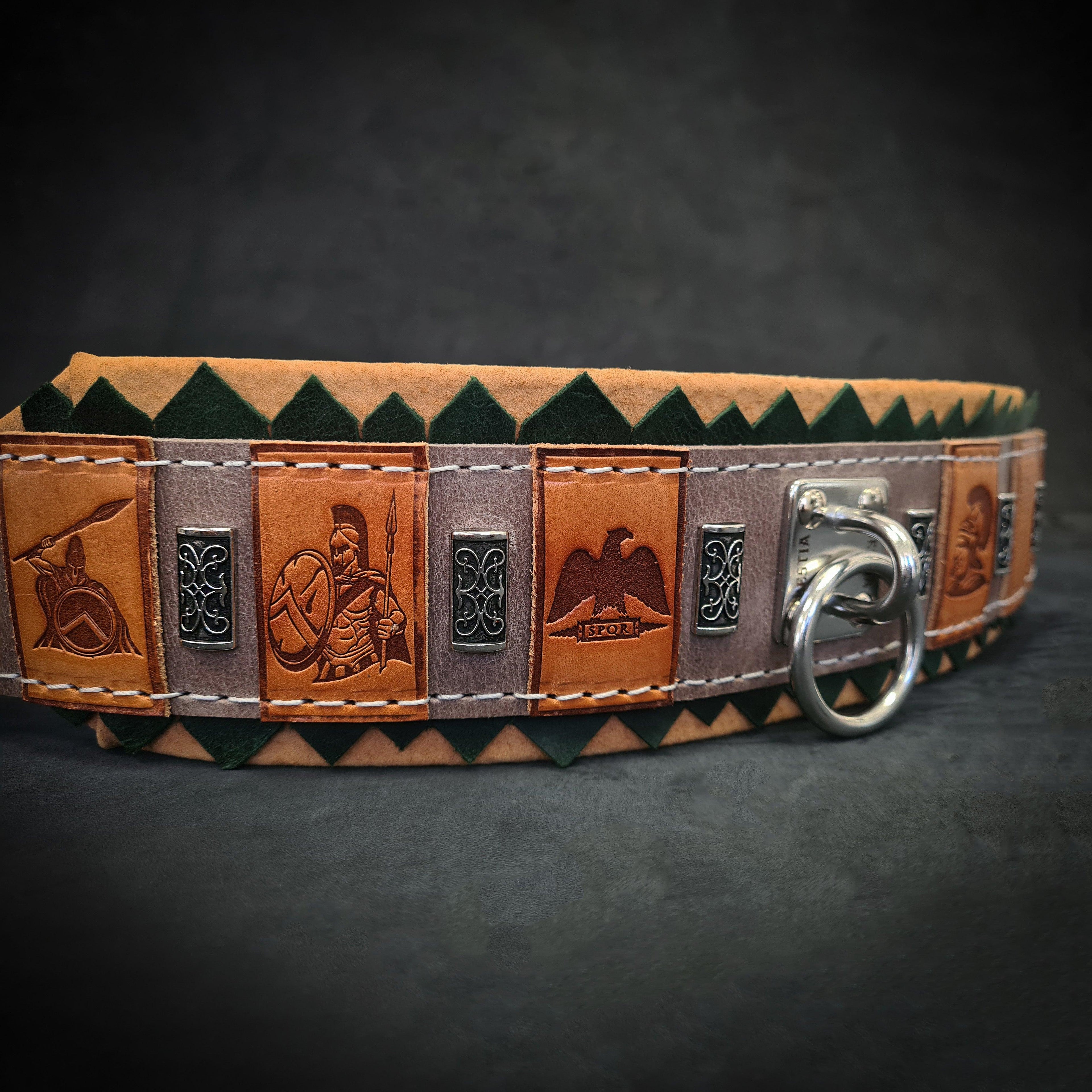 The ''SPQR'' Dog Collar - SJB-DIAMOND ELITES