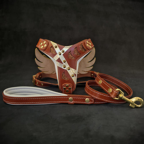 "Hermes" Set- harness & leash - SJB-DIAMOND ELITES