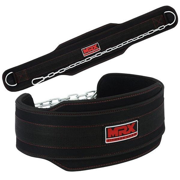 MRX Weight Lifting Nylon Dip Belt With Metal Chain Bodybuilding Gym Workout - SJB-DIAMOND ELITES