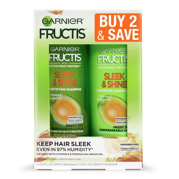 Garnier Fructis Fortifying Shampoo and Conditioner Set with Argan Oil; 12.5 fl oz