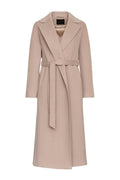 Pre-Order. Re-Stock Ships February 2026. Cambridge Comfort Wraparound Wool Cashmere Coat in Nude - SJB-DIAMOND ELITES