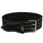 MRX Quality Power Weight Lifting Leather Belt 4" Wide Black Heavy Duty All Sizes - SJB-DIAMOND ELITES