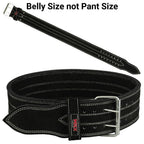 MRX Quality Power Weight Lifting Leather Belt 4" Wide Black Heavy Duty All Sizes - SJB-DIAMOND ELITES