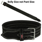 MRX Quality Power Weight Lifting Leather Belt 4" Wide Black Heavy Duty All Sizes - SJB-DIAMOND ELITES