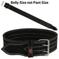MRX Quality Power Weight Lifting Leather Belt 4" Wide Black Heavy Duty All Sizes - SJB-DIAMOND ELITES
