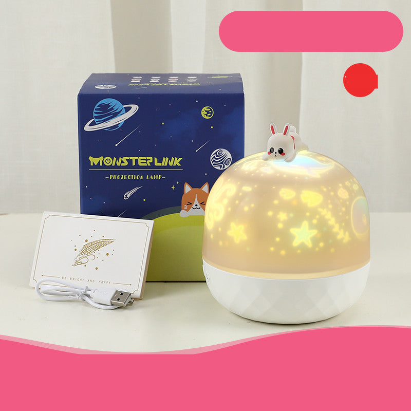 Children's Bedroom Dream Rotating Gypsophila Projection Lamp Pi-Mart