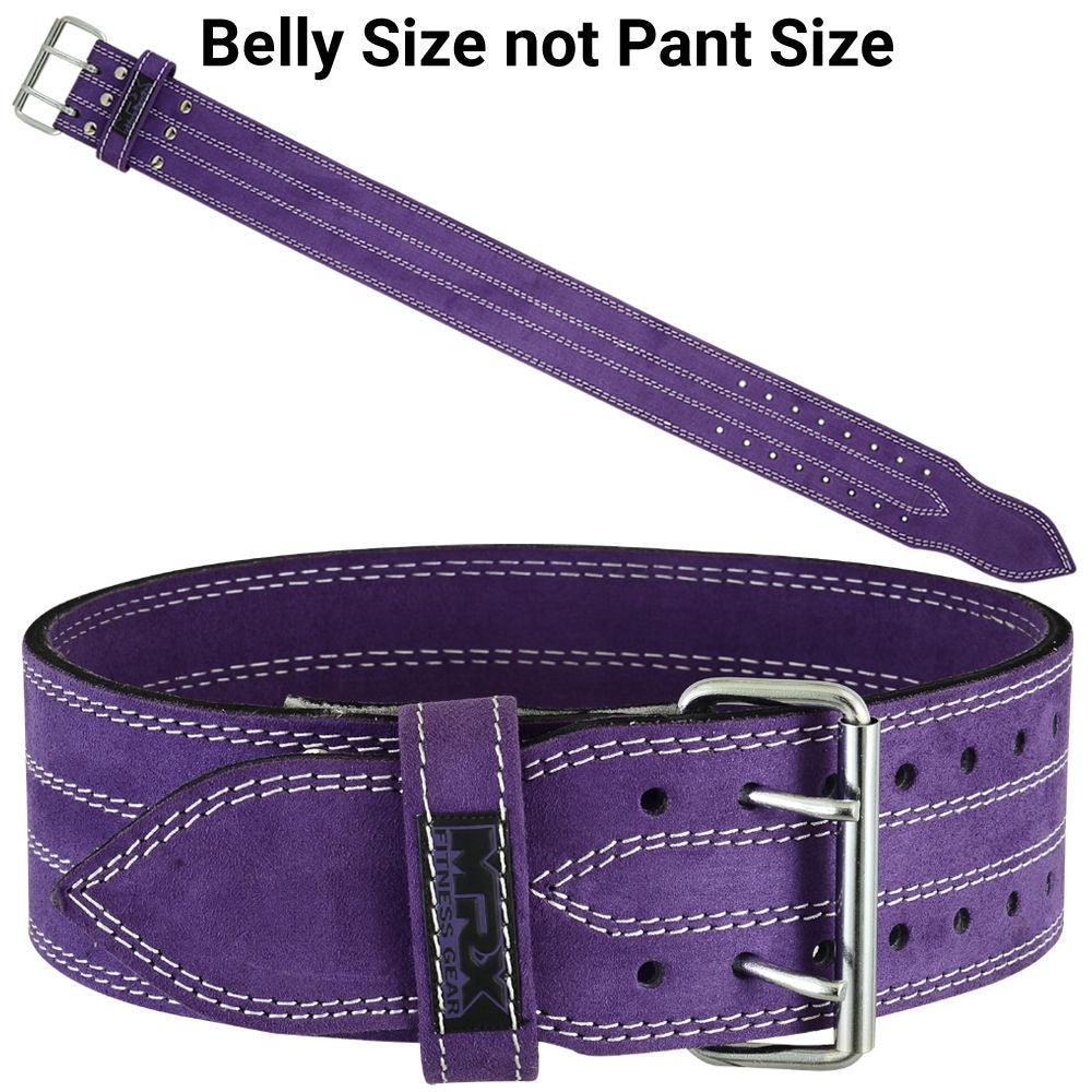 MRX Power Weight Lifting Belts 4" Wide For Men & Women Pink Purple - SJB-DIAMOND ELITES
