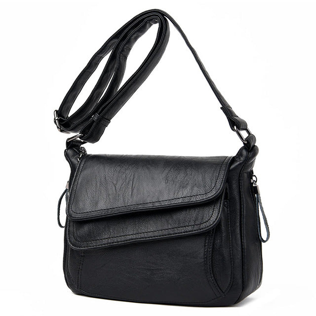 Winter style white handbag luxury leather handbag Pi-Mart