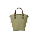 Genuine leather Simple tote bag for women elegant satchel purse antique tone SHOMICOBOUTIQUE