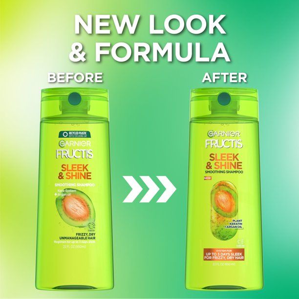 Garnier Fructis Sleek & Shine Smoothing Shampoo for Frizzy; Dry Hair; 22 fl oz