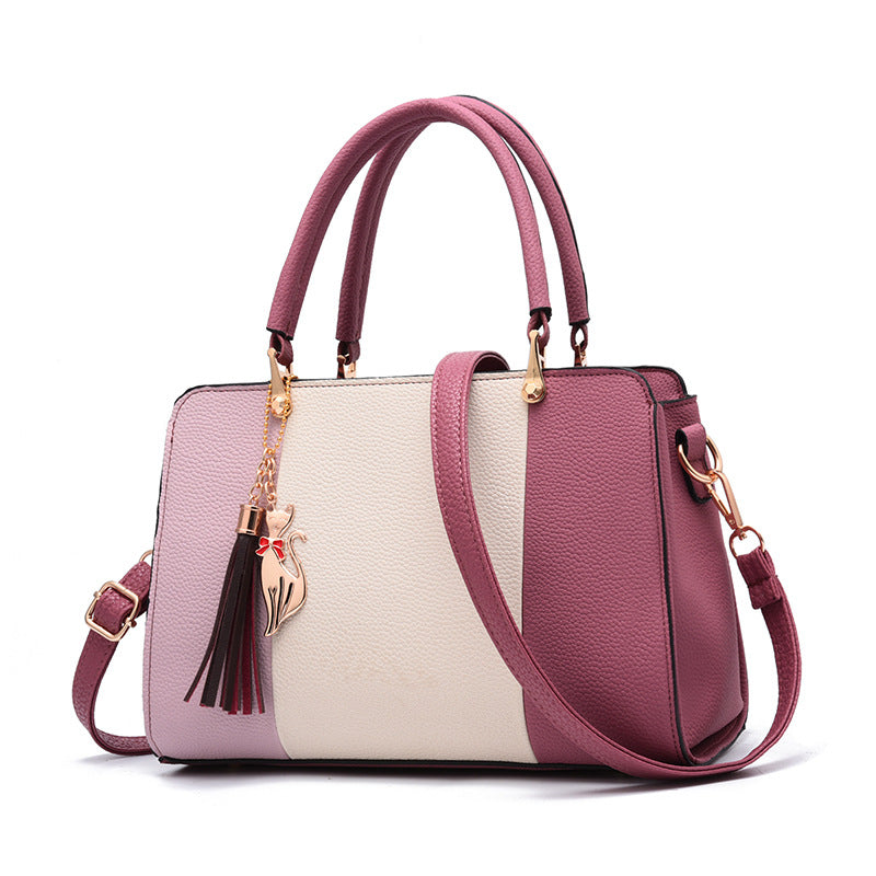 Contrasting color handbag Pi-Mart
