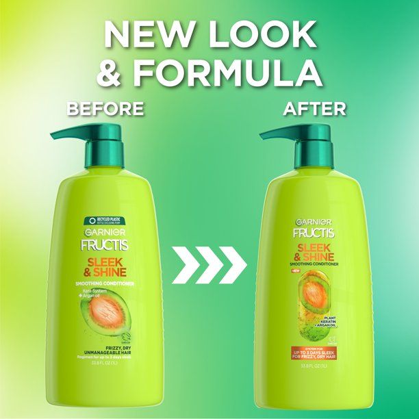 Garnier Fructis Sleek & Shine Smoothing Conditioner for Frizzy; Dry Hair; 33.8 fl oz