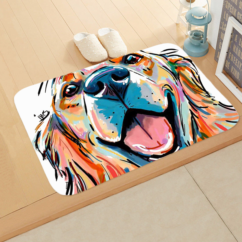 Digital Printing Floor Mat Bathroom Kitchen Toilet Absorbent non-slip Mat Pi-Mart