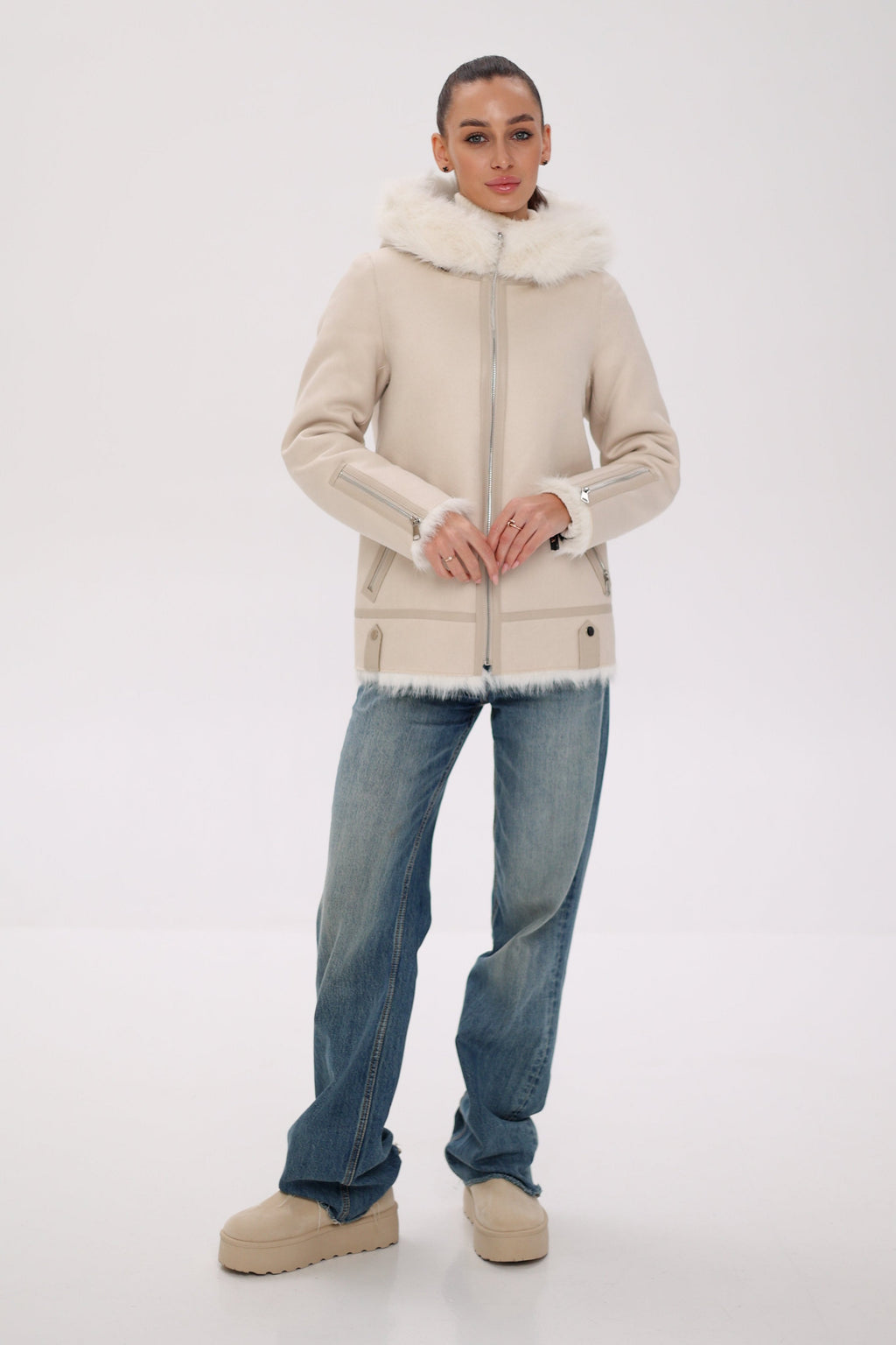 ⇆ Reversible Hooded Wool Blend Jacket - SJB-DIAMOND ELITES