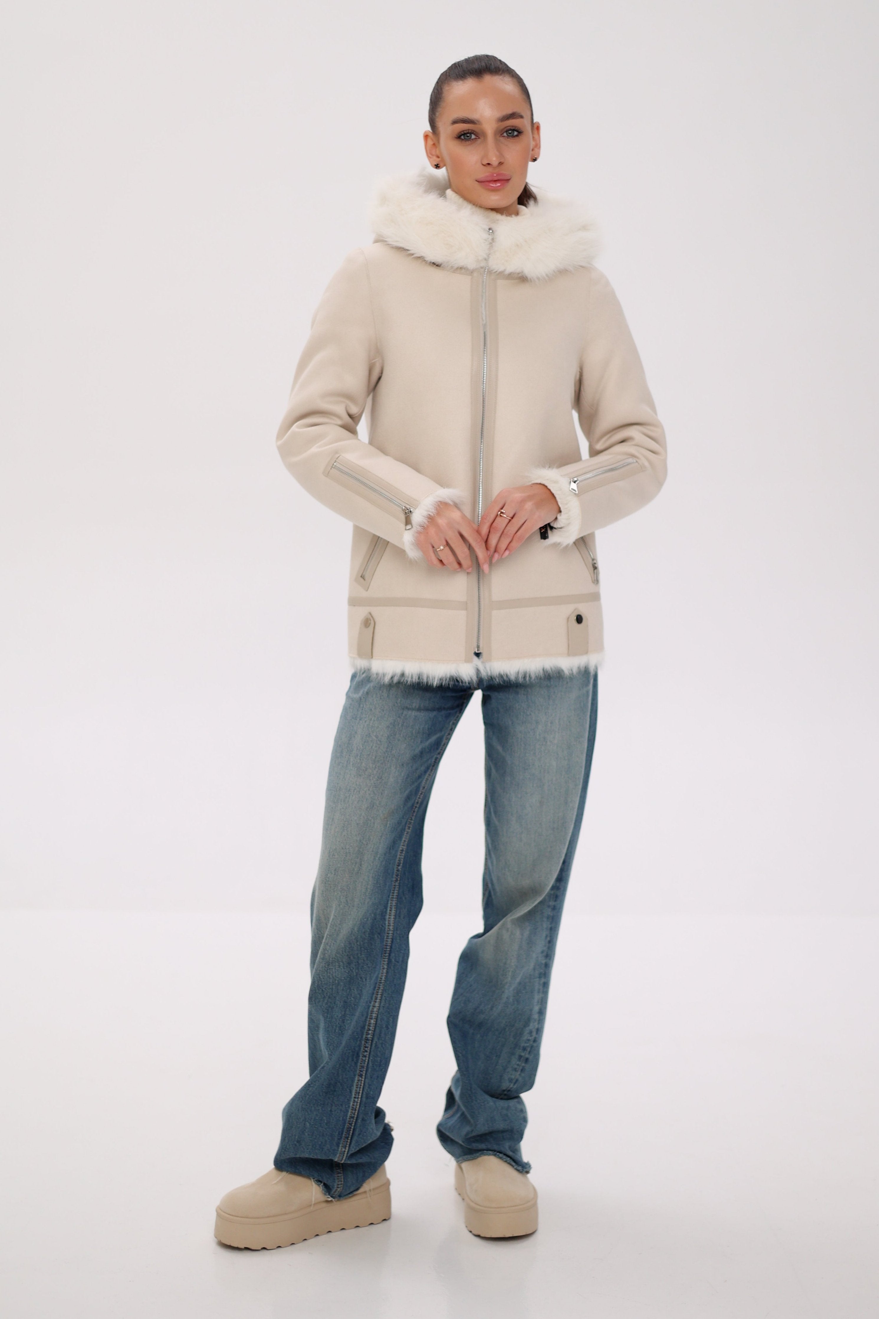 ⇆ Reversible Hooded Wool Blend Jacket - SJB-DIAMOND ELITES