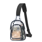 PVC transparent shoulder chest bag, outdoor travel backpack, gymnasium visual bag shoulder crossbody bag, transparent fanny pack, fanny pack crossbody, - SJB-DIAMOND ELITES