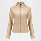 Women's motorcycle leather jacket Pi-Mart