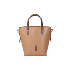 Genuine leather Simple tote bag for women elegant satchel purse antique tone SHOMICOBOUTIQUE