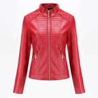 Women's motorcycle leather jacket Pi-Mart