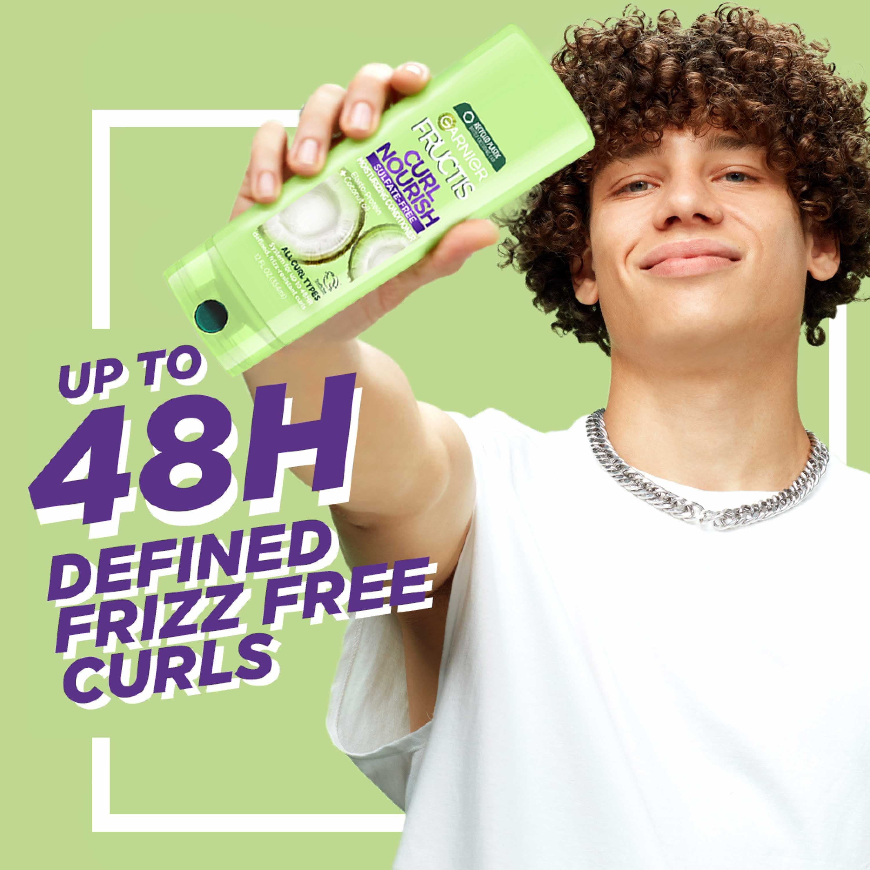 Garnier Fructis Curl Nourish Paraben-Free Conditioner with Coconut Oil; 12 fl oz
