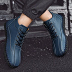 Autumn And Winter Mid-top Work Shoes Side Zipper Casual