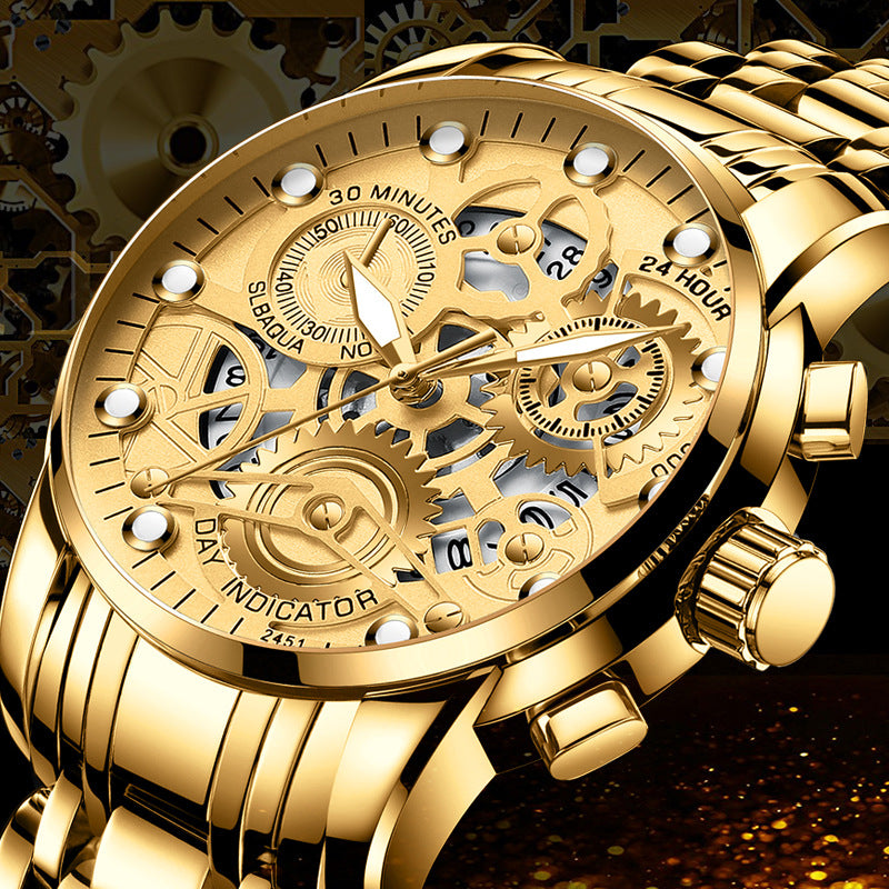 Men's Hollow Non-mechanical Business Watch Pi-Mart