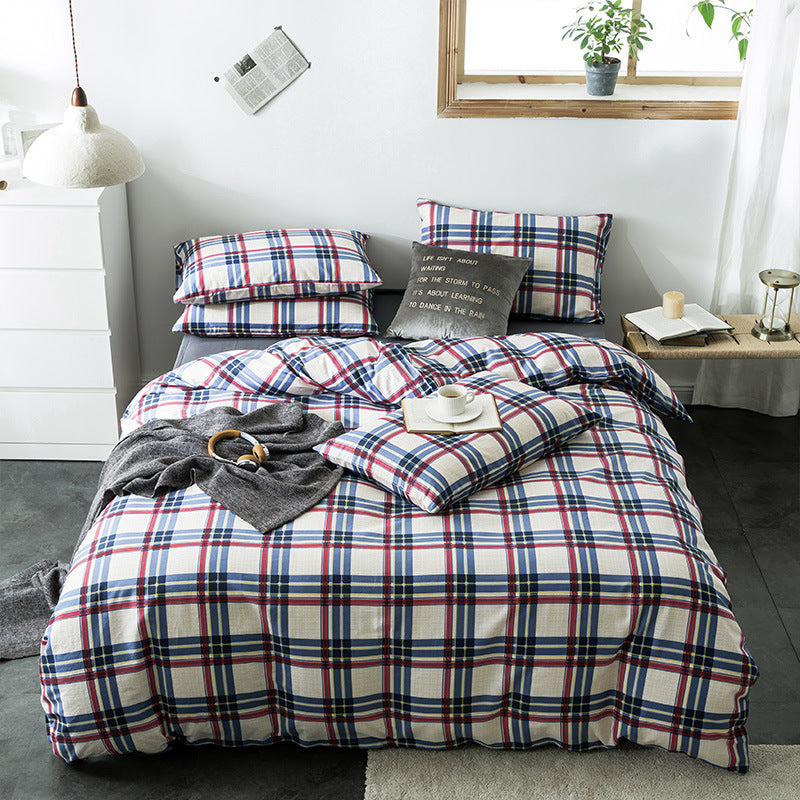 Check cotton bedding Pi-Mart