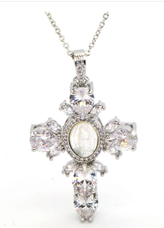 Cross Crystal Necklace - SJB-DIAMOND ELITES