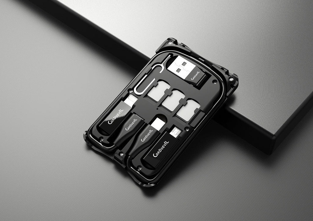 Multifunctional Travel Survival Card All-in-One Data Cable Pi-Mart