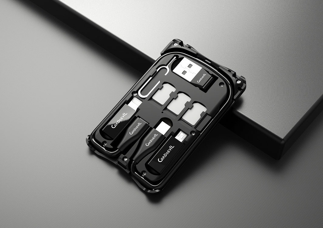 Multifunctional Travel Survival Card All-in-One Data Cable Pi-Mart