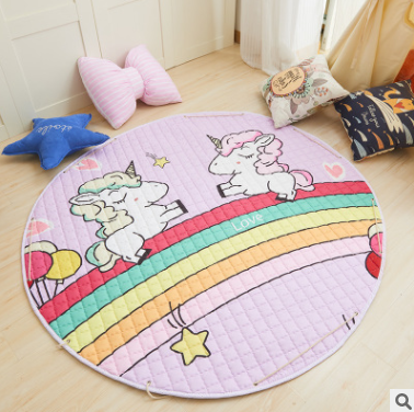Explosion models Ins cotton car storage mat storage toy mats Round outing children climbing mat storage bag Pi-Mart