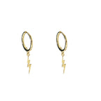 Lightning earrings female sterling silver tide earring temperament earring earrings Pi-Mart