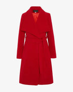 Waterfall Lapel Double Breasted Duster Coat