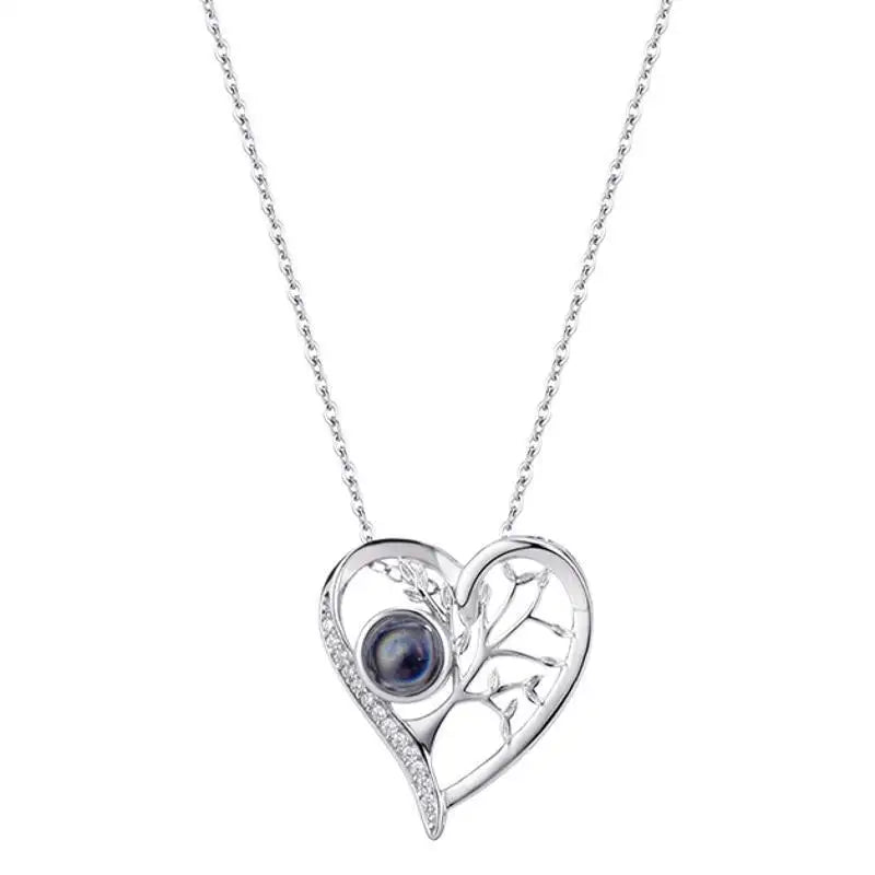 Romantic Love Tree  Languages I Love You Necklace