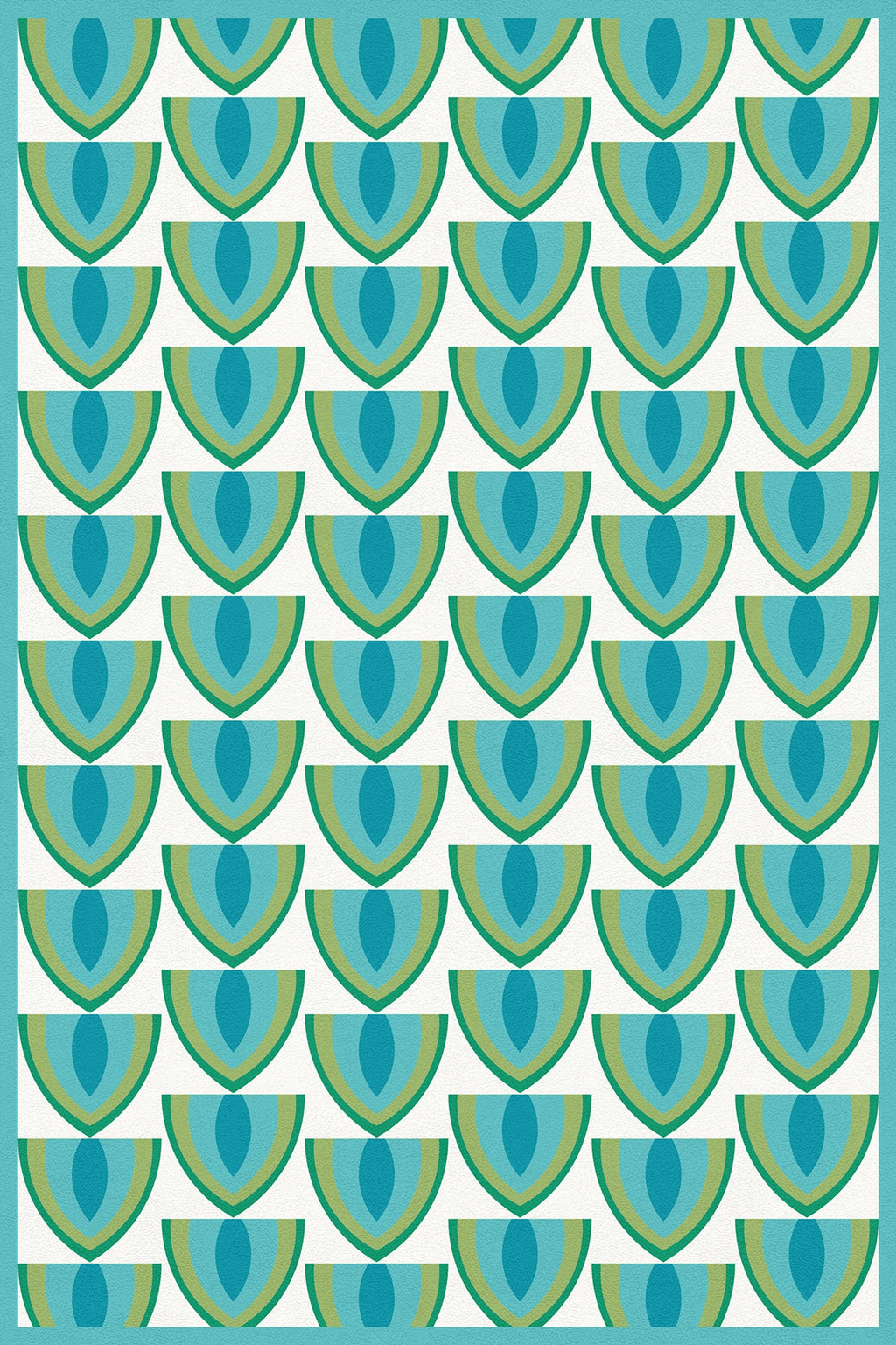 Bali Multi-Colour Mosaic Non-Slip Vinyl Rug For Indoor/Outdoor Use Lootquake LLC