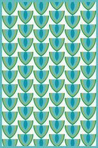 Bali Multi-Colour Mosaic Non-Slip Vinyl Rug For Indoor/Outdoor Use Lootquake LLC