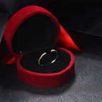 European And American Simple Carbink Thin Open-end Bangle Ring