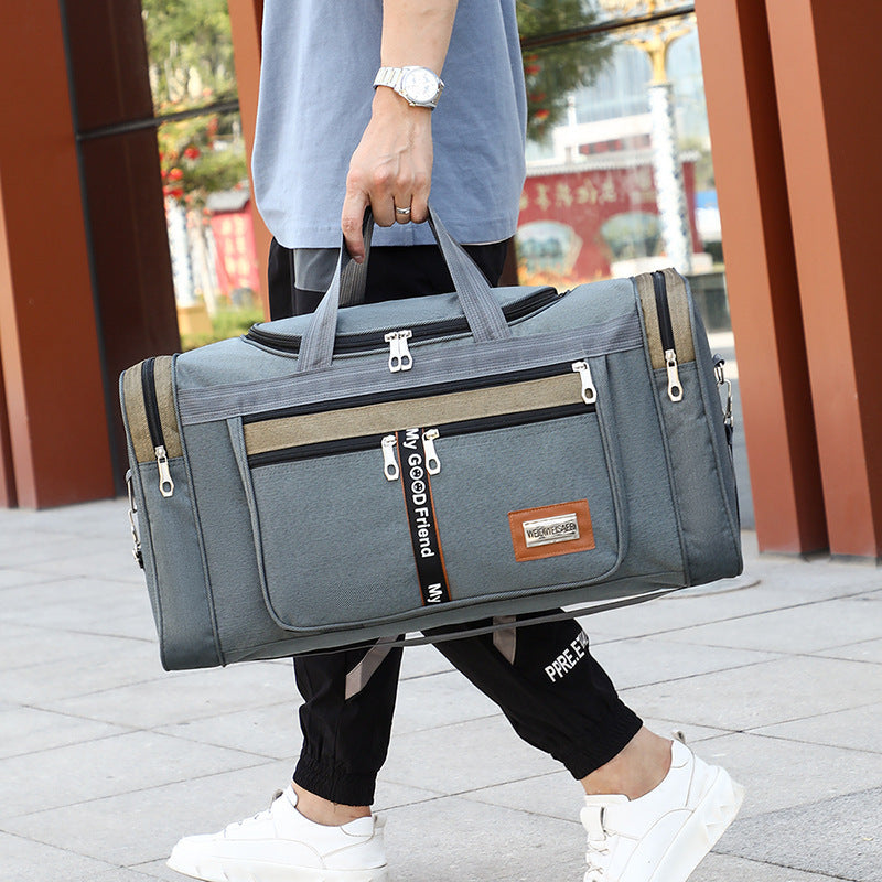 Fitness travel bag, large-capacity folding storage duffel bag, casual Oxford cloth. - SJB-DIAMOND ELITES