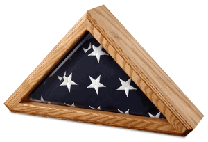 Senators Flag Display Case with glass front for 3ft x 5ft Flag The Military Gift Store