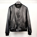 Sheepskin leather jacket motorcycle Pi-Mart