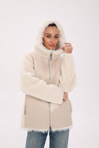 ⇆ Reversible Hooded Wool Blend Jacket - SJB-DIAMOND ELITES