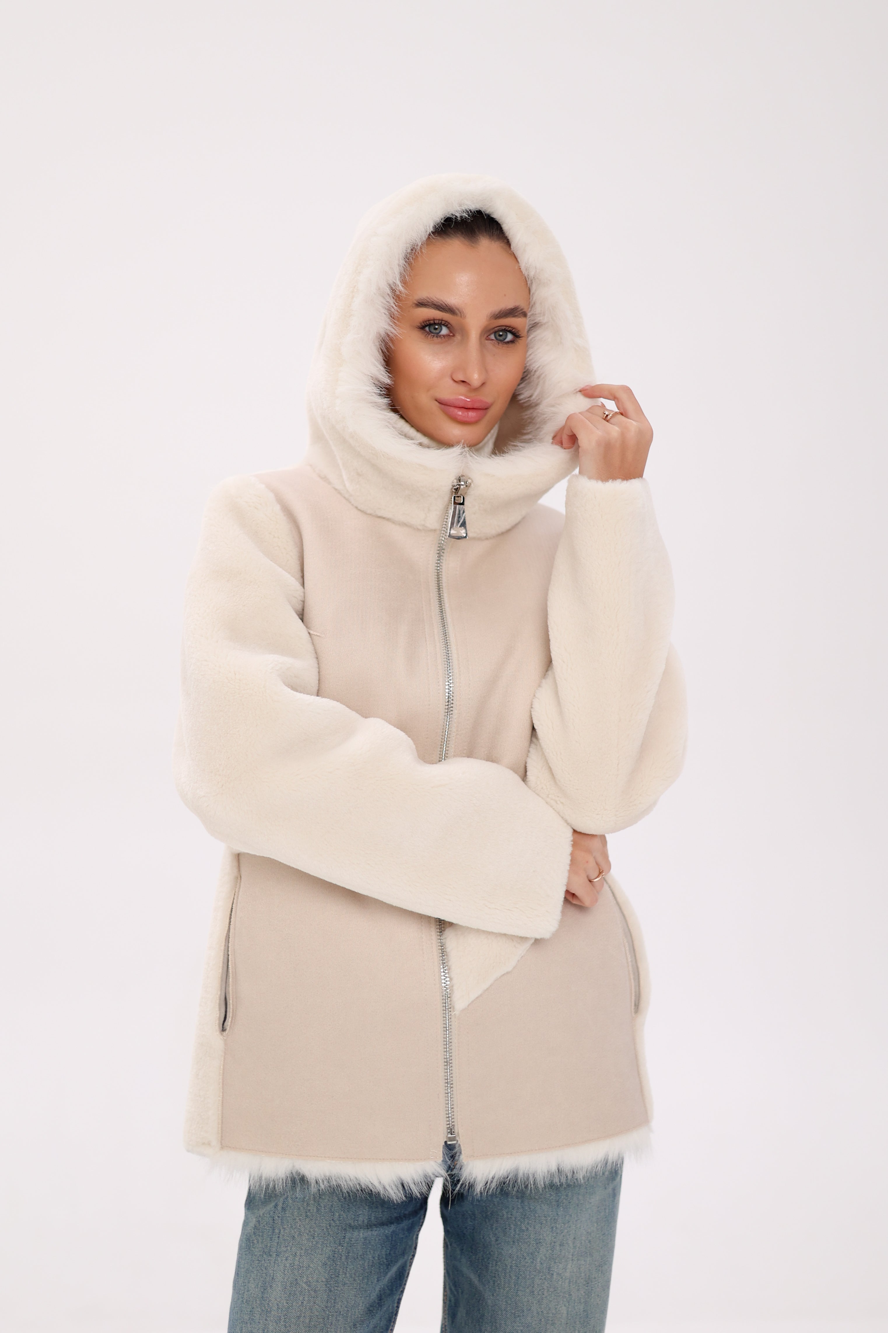 ⇆ Reversible Hooded Wool Blend Jacket - SJB-DIAMOND ELITES