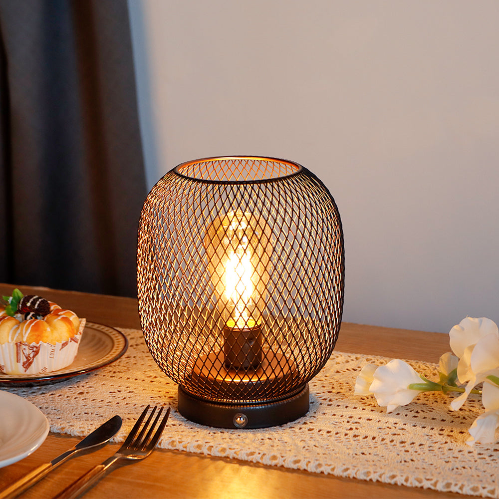 JHY DESIGN's 7"H Touch Adjustable Table Lamp(Metal Base, Bronze Round) Lootquake LLC