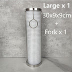 20cm/30cm BBQ Basket Stainless Cylindrical Rolling Grilling Baskets Portable Barbecue Rack For Grill For Fish Shrimp Meat Fries BBQ Grill Basket Rolling Grilling Basket Stainless Steel Grill Mesh Barbeque Grill Accessories Stevvex