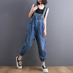 Elegant Women's Summer Loose Wide Leg Denim Pants