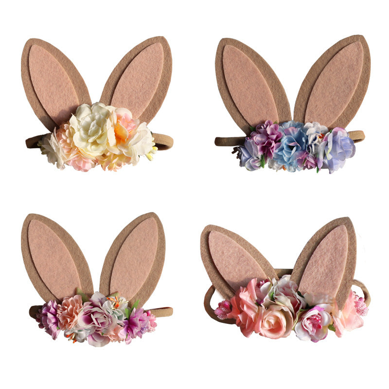 Big Rabbit Ears Children's Super Soft Seamless Nylon Hair Band Pi-Mart