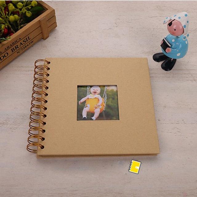 20page DIY Photo album Baby Growth Beautifully Decorated Paper Album Kids Memory Book Scrapbooking Polaroid Book Album Gifts For New Parents Baby Shower Stevvex