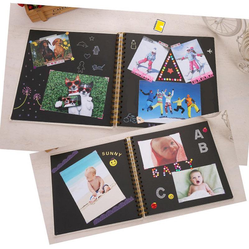 20page DIY Photo album Baby Growth Beautifully Decorated Paper Album Kids Memory Book Scrapbooking Polaroid Book Album Gifts For New Parents Baby Shower Stevvex