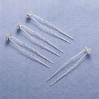20Pcs Fashion Wedding Bridal Pearl Flower Clear Crystal Rhinestone Hair Pins Clips Bridesmaid Hair wear Jewelry Gorgeous Hair Accessories For Women Stevvex