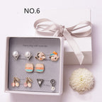 Simple alloy earring set Pi-Mart